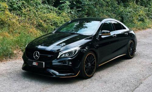 Maxton Design Heckdiffusor Street Pro mit LED Stop Light für Mercedes CLA 45 AMG Facelift C117