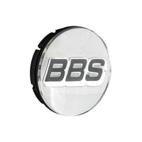 BBS 3D Rotation Nabendeckel Chrome mit Logo Grau/weiss Set (4 Stück)