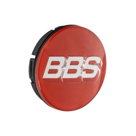 BBS 3D Rotation Nabendeckel Rot mit silber/chrome Logo Set (4 Stück)