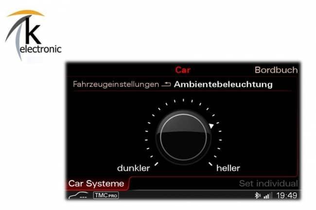 Audi A6 4G C7 Ambientebeleuchtung LED Mittelkonsole Nachrüstpaket