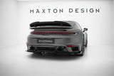 Zentraler Hinterer Splitter für Porsche 911 Turbo S Sport Paket 992 von Maxton Design