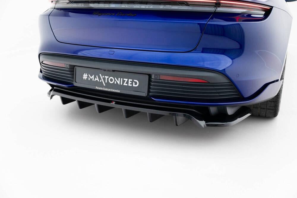 Zentraler Hinterer Splitter für Porsche Taycan Turbo S 9J von Maxton Design