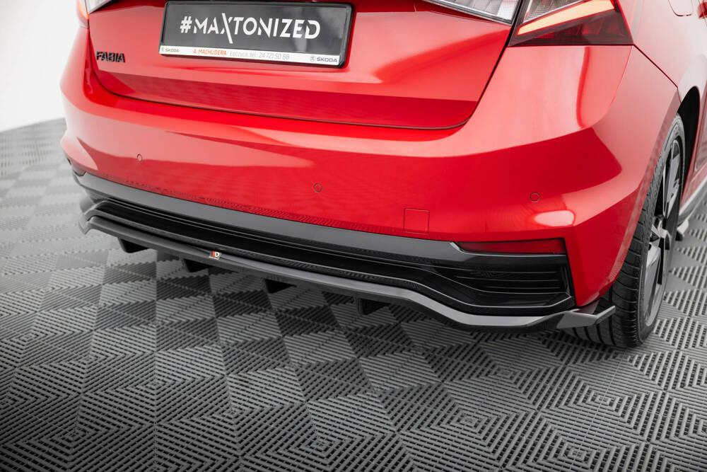 Zentraler Hinterer Splitter für Skoda Fabia Monte Carlo PJ von Maxton Design