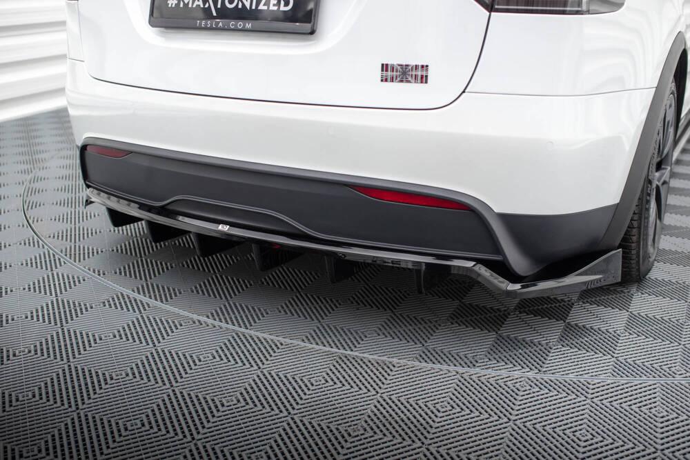 Zentraler Hinterer Splitter für Tesla Model X Facelift von Maxton Design