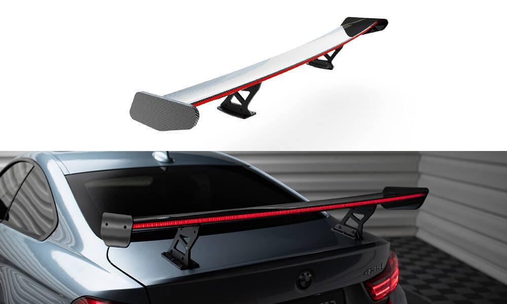 Carbon Heckspoiler mit Aufnahme Innen und LED-Licht für BMW 4 Coupe F32 von Maxton Design