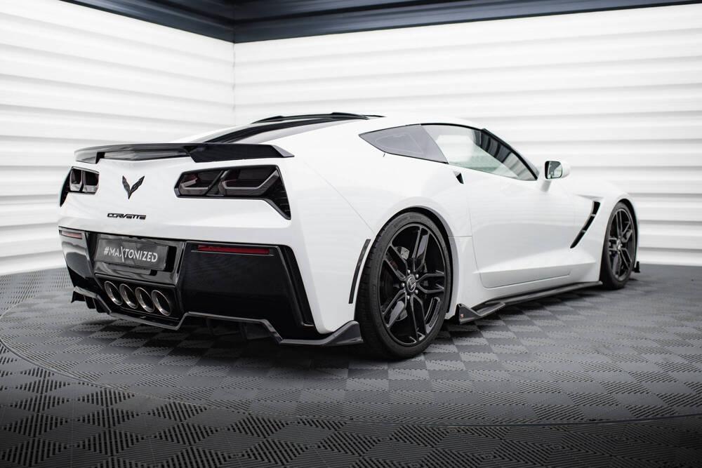 Zentraler Hinterer Splitter für Chevrolet Corvette C7 von Maxton Design