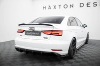 Heckdiffusor (Doppelflutig Links) für Audi A3 Limousine 8V Facelift von Maxton Design