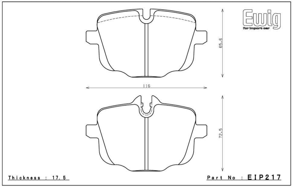 Endless N39S Bremsbeläge Hinterachse für BMW M3 G80 G81