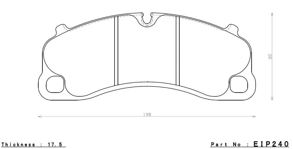 Endless N35S Bremsbeläge Vorderachse für Porsche 992 GT3 RS