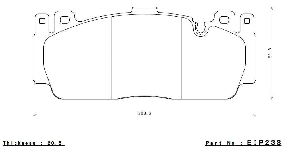 Endless N39S Bremsbeläge Vorderachse für BMW M2 G87