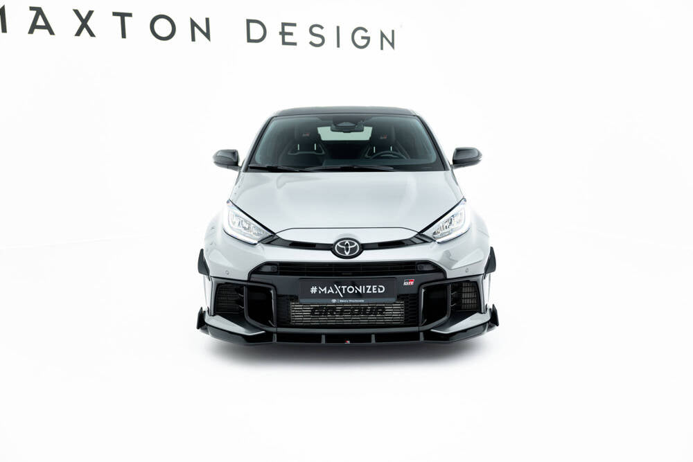 Front Lippe / Frontsplitter / Frontansatz mit Flaps für Toyota GR Yaris MK4 Facelift von Maxton Design