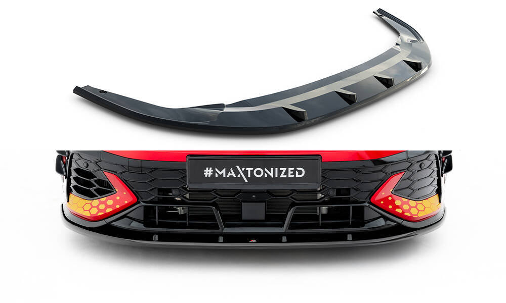 Front Lippe / Front Splitter / Frontansatz V.2 für VW Golf GTI Clubsport Mk8 Facelift von Maxton Design