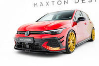 Front Lippe / Front Splitter / Frontansatz V.3 für VW Golf GTI Clubsport Mk8 Facelift von Maxton Design