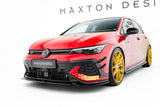 Front Lippe / Front Splitter / Frontansatz V.4 für VW Golf GTI Clubsport Mk8 Facelift von Maxton Design