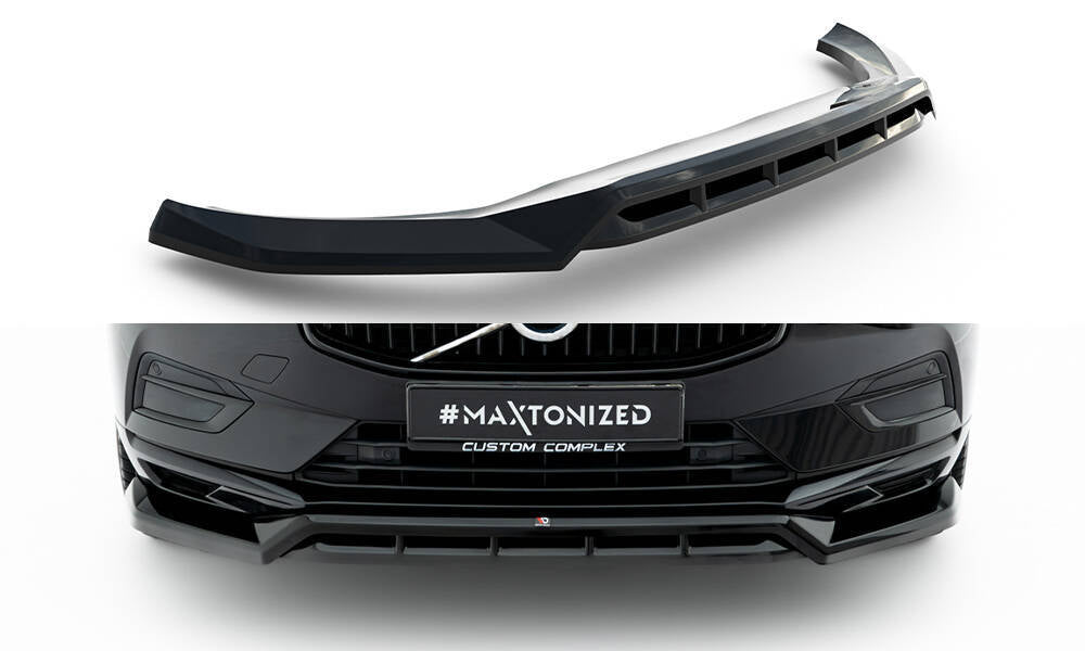 Front Lippe / Front Splitter / Frontansatz für Volvo XC60 MK2 von Maxton Design