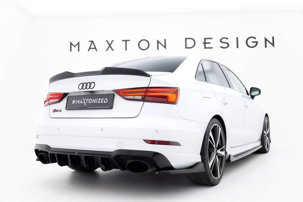 Seitliche Heck Diffusor Erweiterung V.5 für Audi RS3 8V Limousine Facelift von Maxton Design