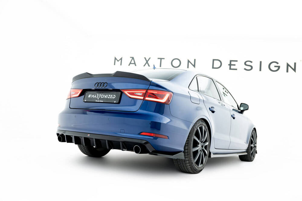 Heckdiffusor (Einflutig Links und Rechts) für Audi A3 Limousine 8V von Maxton Design