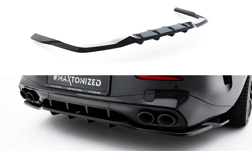 Zentraler hinterer Splitter für Mercedes CLE 53 AMG C236 von Maxton Design