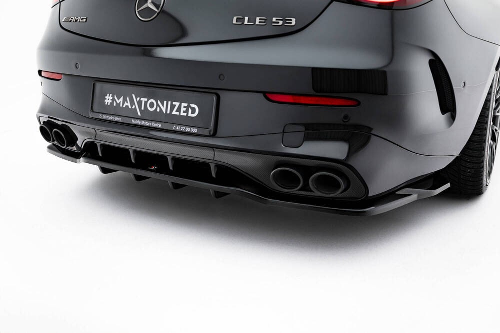 Zentraler hinterer Splitter für Mercedes CLE 53 AMG C236 von Maxton Design