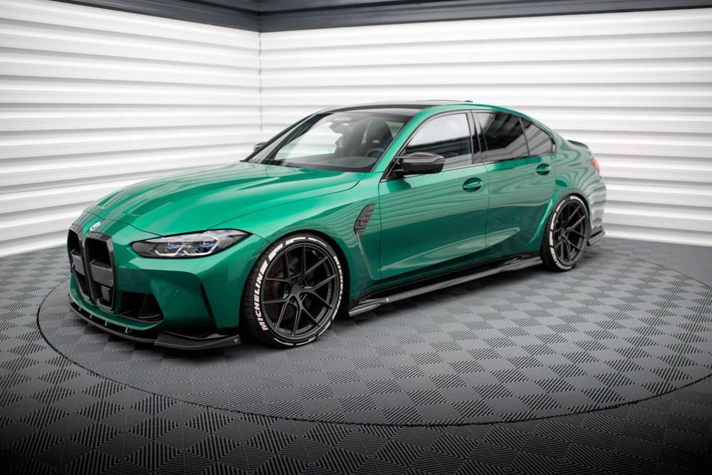 Carbon Seitenschweller Erweiterung für BMW M3 G80 von Maxton Design