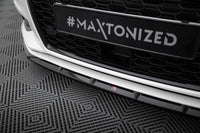 Front Lippe / Front Splitter / Frontansatz für Audi A3 Limousine 8V Facelift von Maxton Design