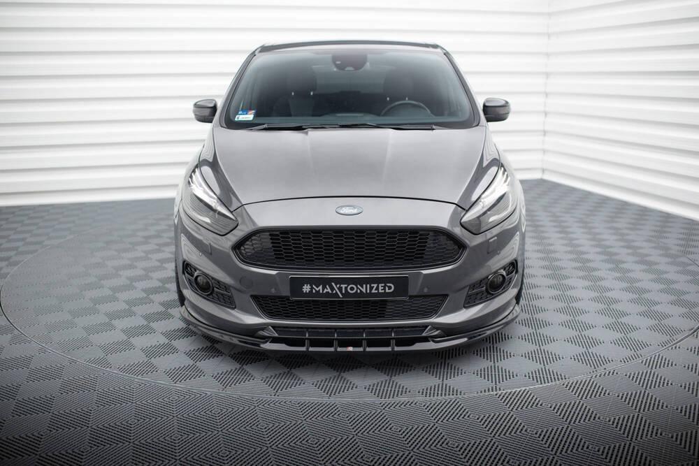 Front Lippe / Front Splitter / Frontansatz für Ford S-MAX ST-Line MK2 von Maxton Design