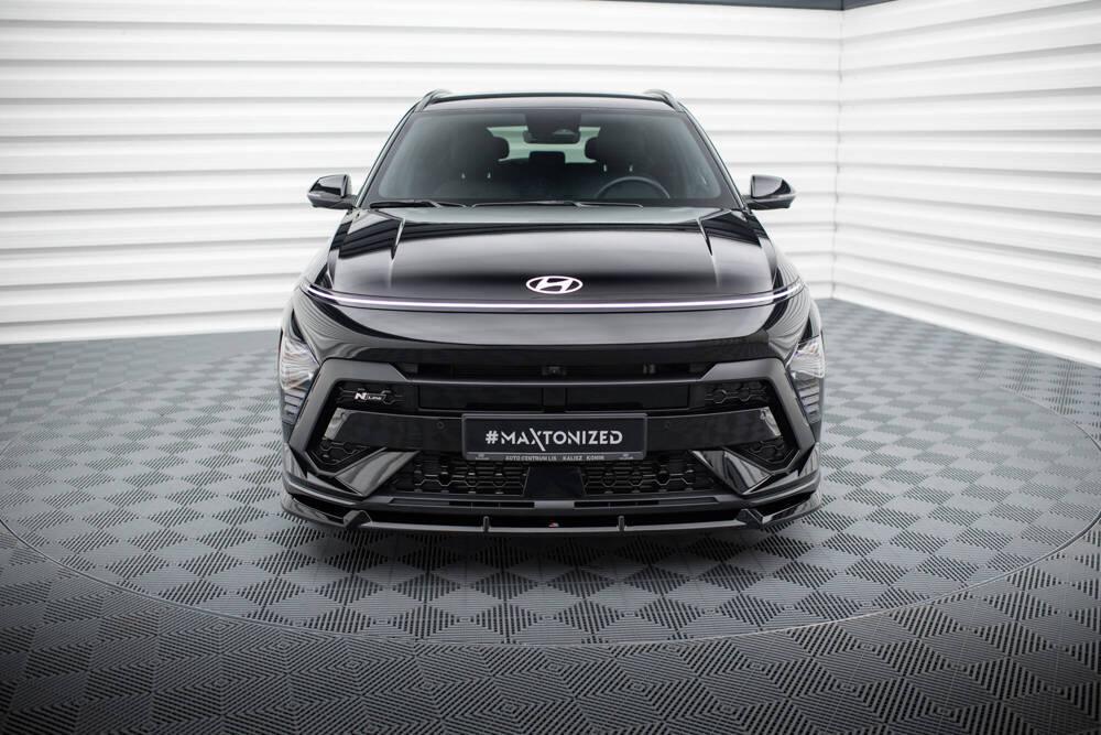 Front Lippe / Front Splitter / Frontansatz für Hyundai Kona N-Line MK2 von Maxton Design