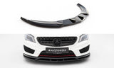 Front Lippe / Front Splitter / Frontansatz für Mercedes CLA C117 AMG-Line von Maxton Design