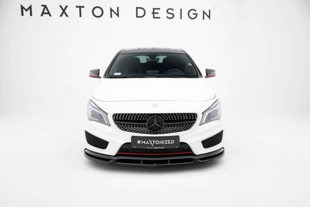 Front Lippe / Front Splitter / Frontansatz für Mercedes CLA C117 AMG-Line von Maxton Design