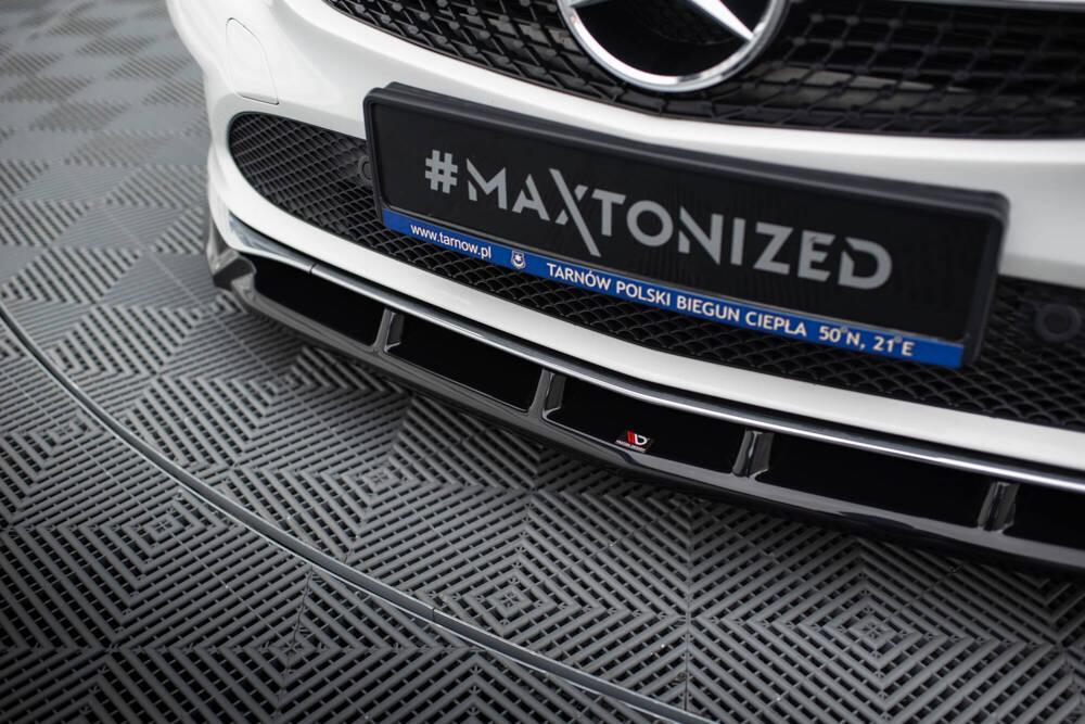 Front Lippe / Front Splitter / Frontansatz für Mercedes CLA C117 Facelift von Maxton Design