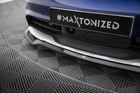 Front Lippe / Front Splitter / Frontansatz für Porsche Taycan Cross Turismo 4S von Maxton Design