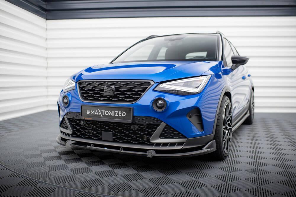 Front Lippe / Front Splitter / Frontansatz für Seat Arona FR KJ Facelift von Maxton Design