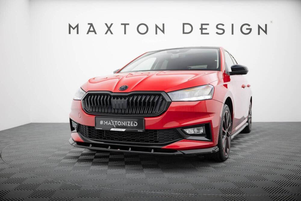 Front Lippe / Front Splitter / Frontansatz für Skoda Fabia PJ von Maxton Design