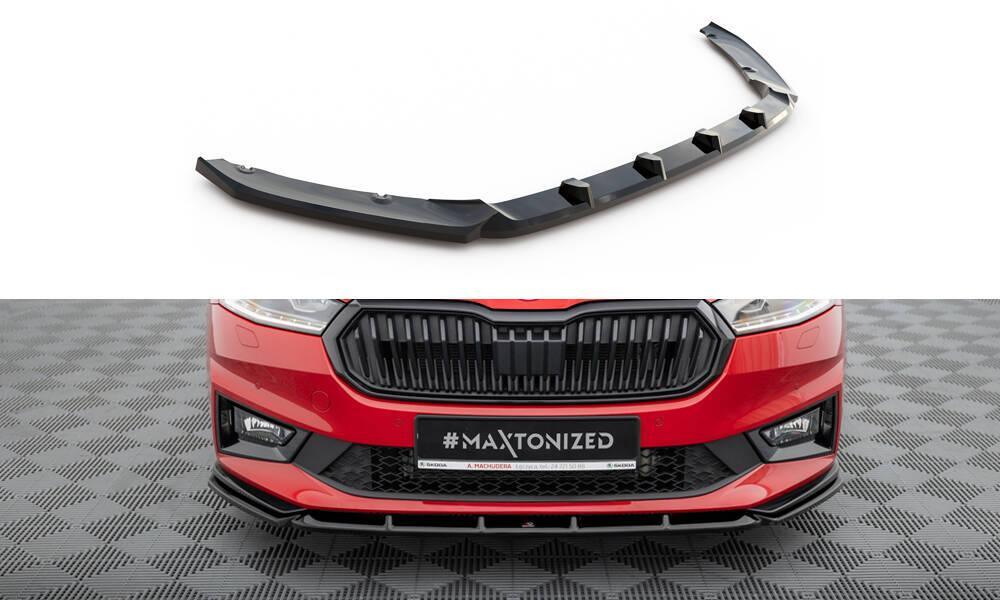 Front Lippe / Front Splitter / Frontansatz für Skoda Fabia Monte Carlo PJ von Maxton Design