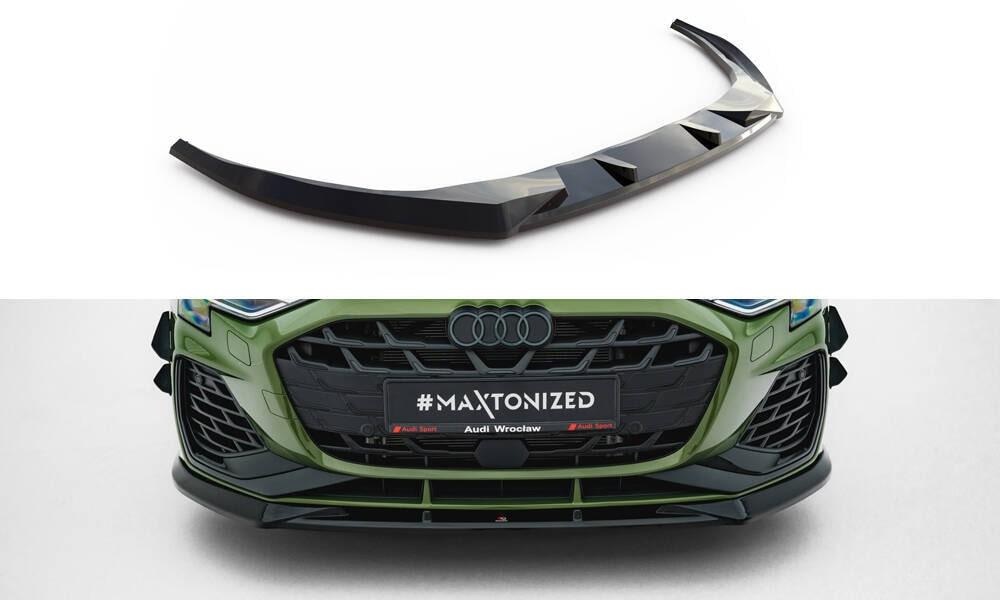 Front Lippe / Front Splitter / Frontansatz V.1 für Audi S3 8Y Facelift von Maxton Design