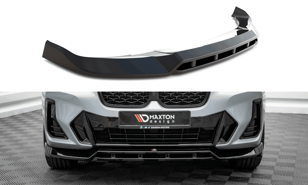 Front Splitter / Cup Schwert / Frontansatz V.1 für BMW X4 G02 Facelift M-Paket von Maxton Design