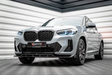 Front Splitter / Cup Schwert / Frontansatz V.1 für BMW X4 G02 Facelift M-Paket von Maxton Design