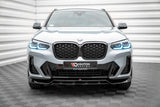 Front Splitter / Cup Schwert / Frontansatz V.1 für BMW X4 G02 Facelift M-Paket von Maxton Design