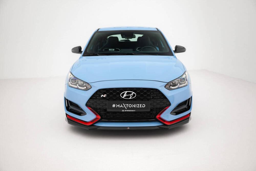 Front Lippe / Front Splitter / Frontansatz Street V.1 für Hyundai Veloster N MK2 von Maxton Design