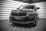 Front Lippe / Front Splitter / Frontansatz V.2 für Skoda Kodiaq Sportline NS7 Facelift von Maxton Design