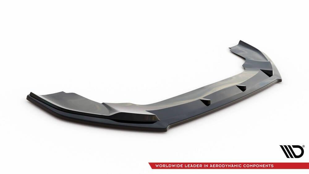 Front Lippe / Front Splitter / Frontansatz Racing V.3 mit Flaps für VW Golf 6 GTI von Maxton Design