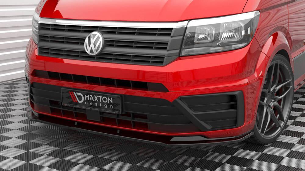 Front Lippe / Front Splitter / Frontansatz Racing V.3 mit Flaps für VW Golf 6 GTI von Maxton Design