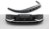 Front Lippe / Front Splitter / Frontansatz Street Pro mit Flaps für VW Golf 8 R-Line Facelift von Maxton Design