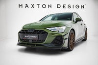 Front Lippe / Front Splitter / Frontansatz V.2 für Audi A3 S-Line 8Y Facelift von Maxton Design