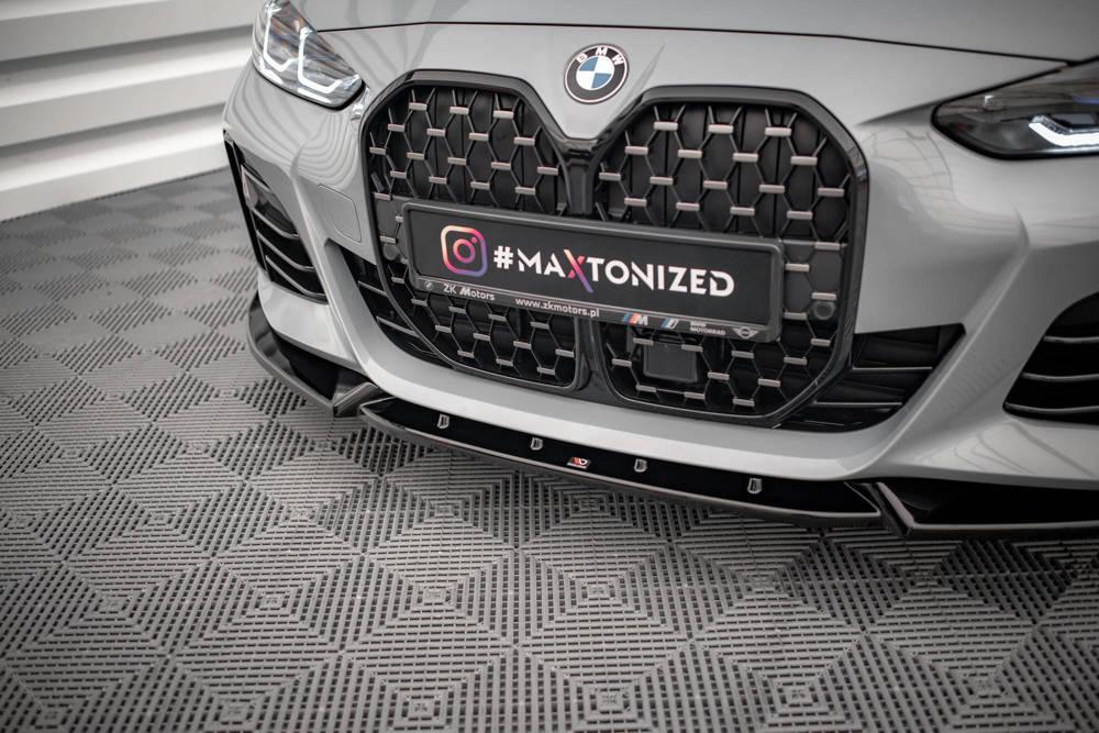 Front Lippe / Front Splitter / Frontansatz V.2 für BMW 4er Gran Coupe M-Paket G26 von Maxton Design