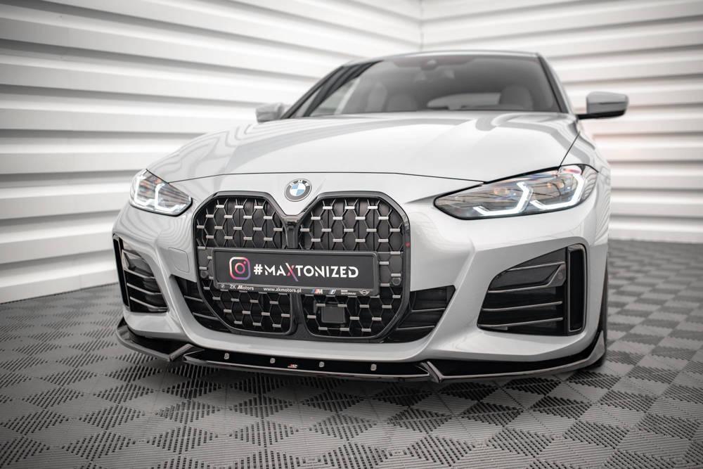 Front Lippe / Front Splitter / Frontansatz V.2 für BMW 4er Gran Coupe M-Paket G26 von Maxton Design