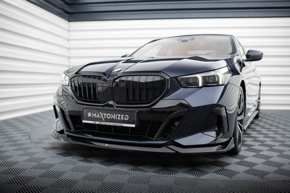 Front Lippe / Front Splitter / Frontansatz V.2 für BMW 5 M-Paket G60 von Maxton Design