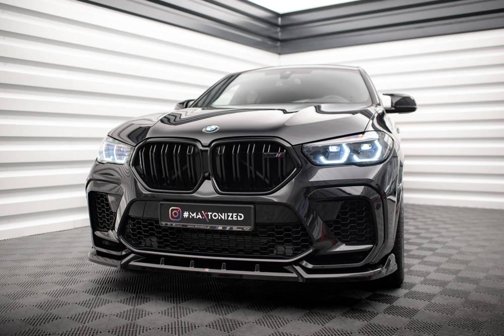 Front Lippe / Front Splitter / Frontansatz V.2 für BMW X6 M F96/G06 von Maxton Design