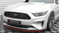 Front Lippe / Front Splitter / Frontansatz V.2 für Ford Mustang MK6 Facelift von Maxton Design