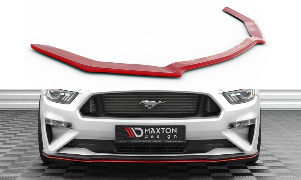 Front Lippe / Front Splitter / Frontansatz V.2 für Ford Mustang MK6 Facelift von Maxton Design